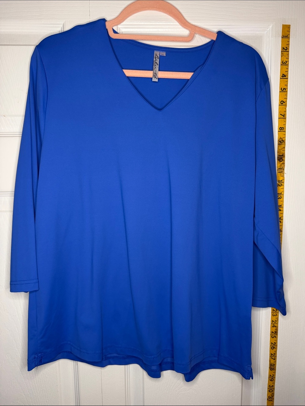 Lulu-B Royal Blue V-Neck Long Sleeve Top